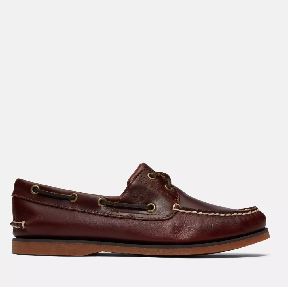 Timberland Men's Classic 2-Eye Boat Shoes size 15 new leather $200 value - Picture 5 of 8